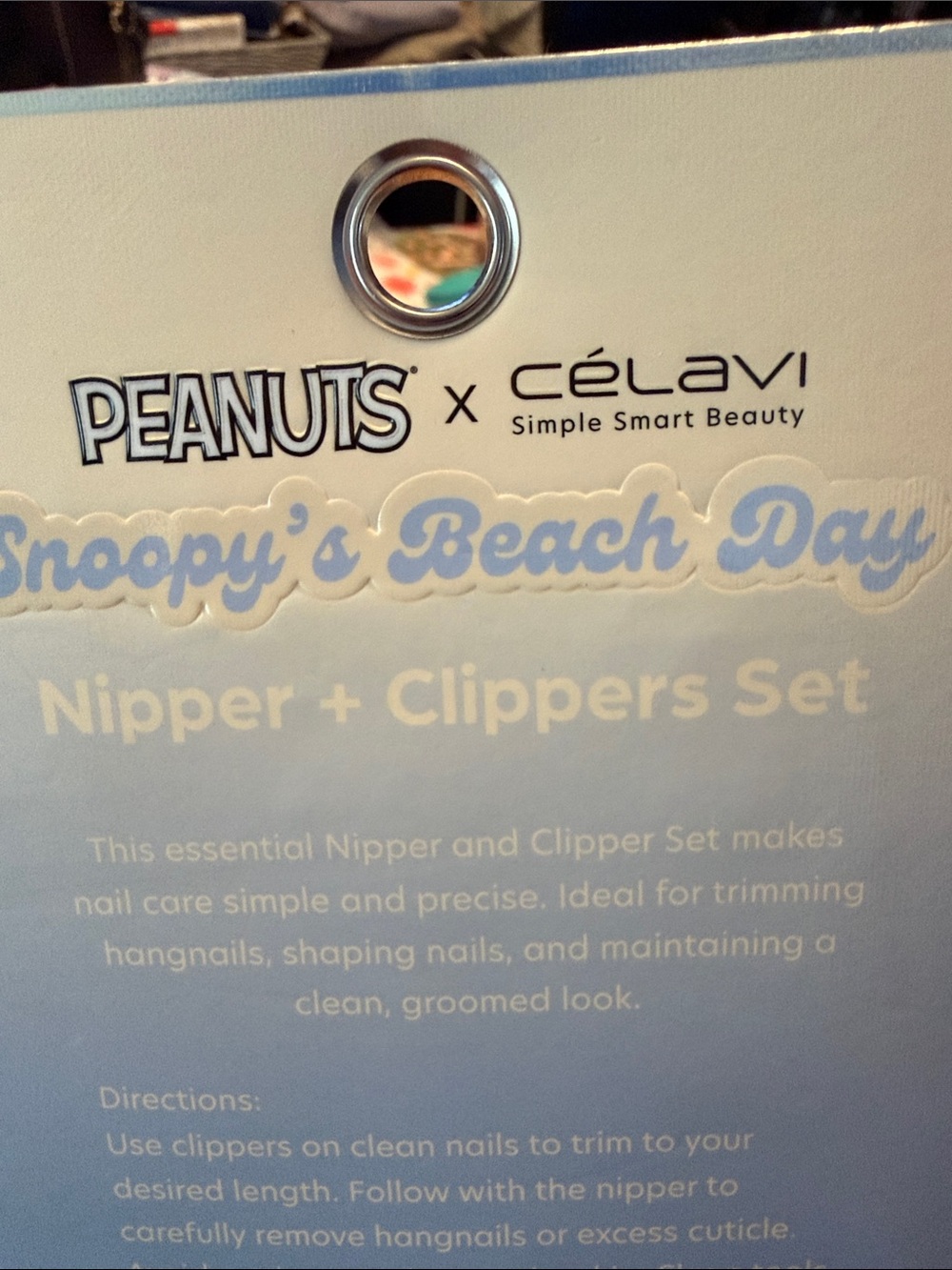 Peanuts Snoopy Beach Day Nail Care Set. 6 Files, 3 piece nipper clipper Set! - Picture 3 of 7
